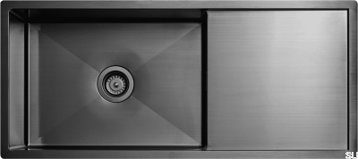 Zlewozmywak kuchenny Diskho 8140 Stalowy Czarny Chrom PVD