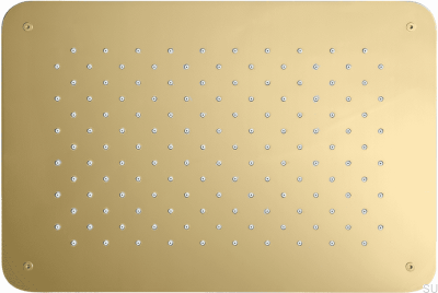 Głowica prysznicowa deszczownica prostokątna 370 x 250 ZSOF092 Mosiężna Miodowe Złoto