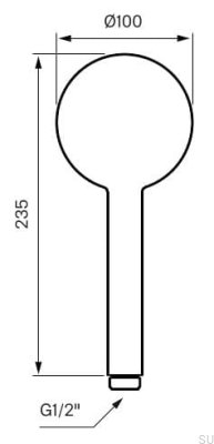 Słuchawka prysznicowa Brio ZDOC400 Chromowana