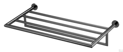 Wieszak na ręczniki TA814 Mosiężny Czarny Chrom Szczotkowany
