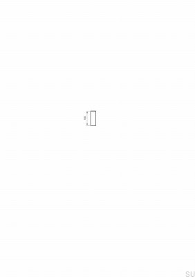 Przedłużka do baterii umywalkowej XPRO800 Mosiężna Chromowana