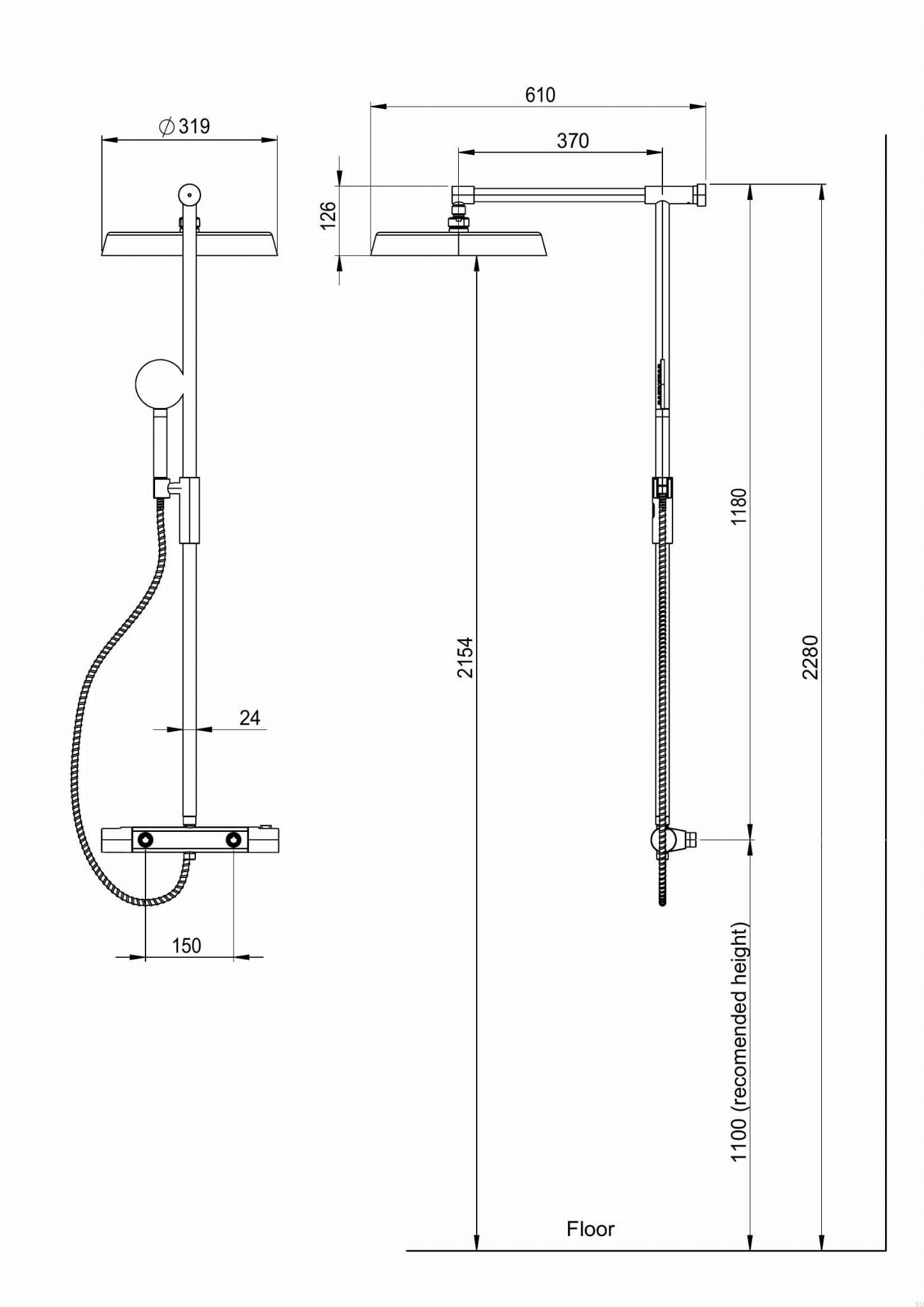 9426711--Zestaw prysznicowy ARM300-150 Mosiężny Nikiel Szczotkowany-Tapwell-Skandynawskie-Uchwyty_2