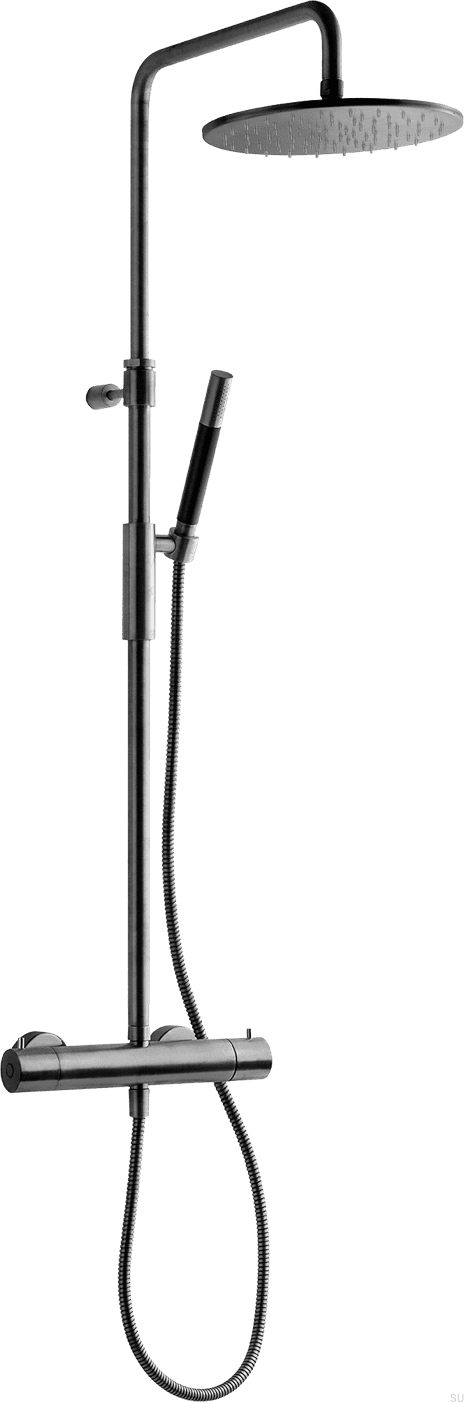 9423054--Zestaw prysznicowy TVM7200-150 Mosiężny Czarny Chrom Szczotkowany-Tapwell-Skandynawskie-Uchwyty_1