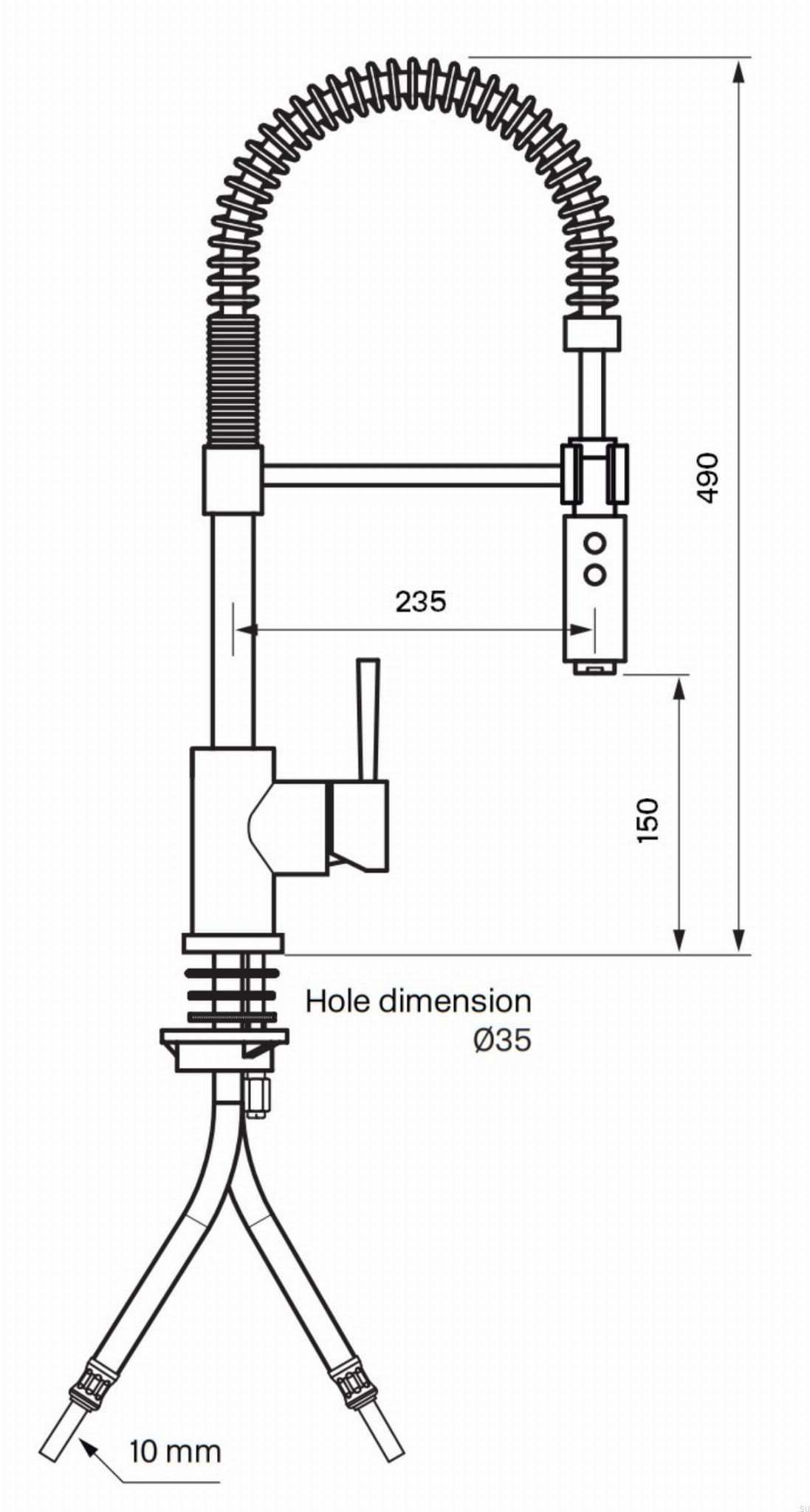 9423588--Bateria kuchenna z wyciąganą wylewką EVO176 Mosiężna Nikiel Szczotkowany-Tapwell-Skandynawskie-Uchwyty_2