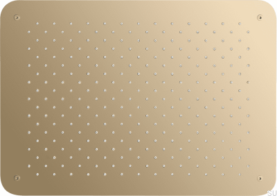 Głowica prysznicowa deszczownica prostokątna 450 x 320 ZSOF093 Mosiężna Polerowana Nielakierowana