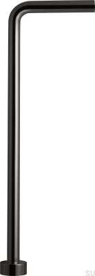 Rura do syfonu typu L XA21 Mosiężna Czarny Chrom