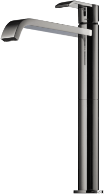 Bateria umywalkowa wysoka VIC081 Mosiężna Czarna Chromowana