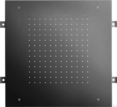 Głowica prysznicowa deszczownica kwadratowa 500 ZSOF095 Mosiężna Czarny Chrom Szczotkowany