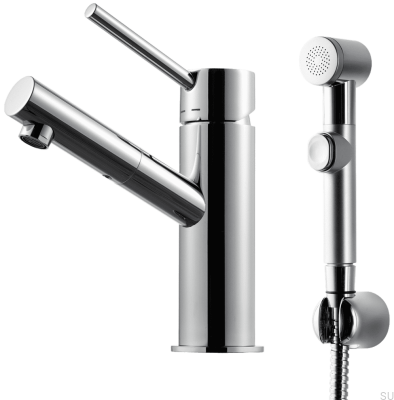 Bateria umywalkowo-bidetowa BI069 Mosiężna Chromowana