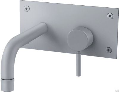 Bateria umywalkowa  BOX006 Mosiężna Szary Ascot