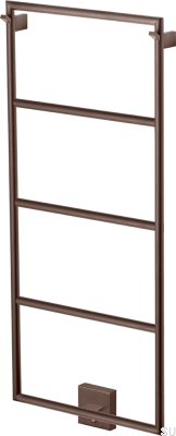 Grzejnik łazienkowy TW800-400 Stalowy Brązowy Szczotkowany