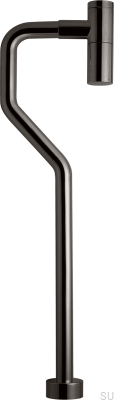 Syfon umywalkowy z rurą typu S XA200 Mosiężny Czarny Chrom
