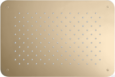 Głowica prysznicowa deszczownica prostokątna 370 x 250 ZSOF092 Mosiężna Polerowana Nielakierowana