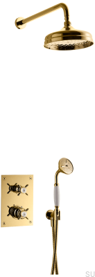 Zestaw prysznicowy BOX0268 ED2 Classic Mosiężny Polerowany Nielakierowany