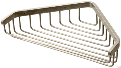 Mydelniczka narożna TA156 Mosiężna Nikiel Szczotkowany