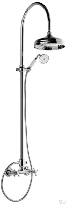 Zestaw prysznicowy XCOL000-150 Mosiężny Chromowany