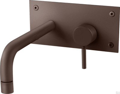 Bateria umywalkowa 230 BOX008 Mosiężna Brązowa