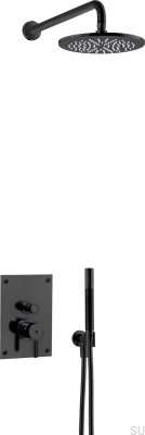 Zestaw prysznicowy BOX7200 ED2 Mosiężny Czarny Mat