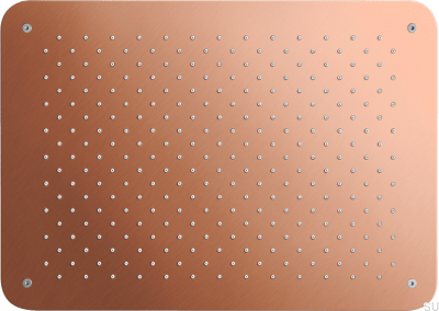 Głowica prysznicowa deszczownica prostokątna 450 x 320 ZSOF093 Miedziana Szczotkowana Nielakierowana