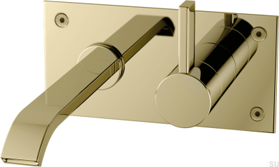 Bateria umywalkowa ARM006 Mosiężna Miodowe Złoto