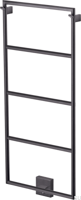 Grzejnik łazienkowy TW800-400 Stalowy Czarny Mat