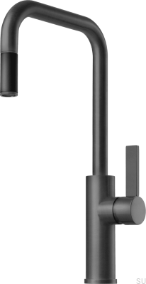 Bateria kuchenna z wyciąganą wylewką ARM985 Mosiężna Grafitowa