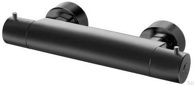 Bateria prysznicowa termostatyczna EVM168-150 Mosiężna Czarna Matowa