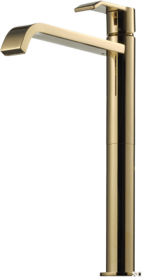 Bateria umywalkowa wysoka VIC081 Mosiężna Miodowe Złoto