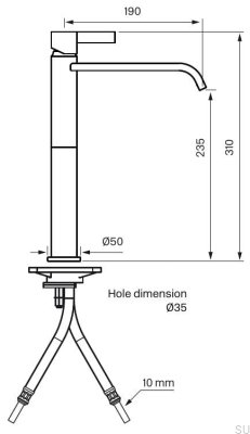 Bateria umywalkowa ARM081 Mosiężna Miodowe Złoto