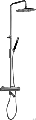 Zestaw prysznicowy TVM2200-150 Mosiężny Czarny Chrom Szczotkowany