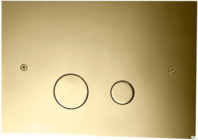 Przycisk spłukujący DUO112 Mosiężny Miodowe Złoto