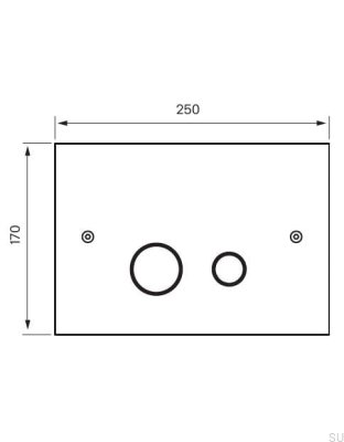 Przycisk spłukujący DUO112 Mosiężny Miodowe Złoto