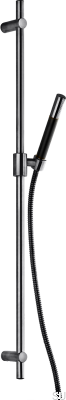 Drążek prysznicowy Brio z regulowanym uchwytem ściennym ZSAL300 Mosiężny Czarny Chrom