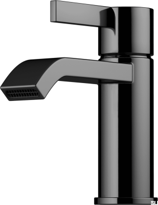 Bateria umywalkowa ARM071M Mosiężna Czarna Chromowana
