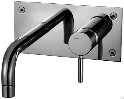 Bateria umywalkowa 170 BOX006 Mosiężna Czarny Chrom