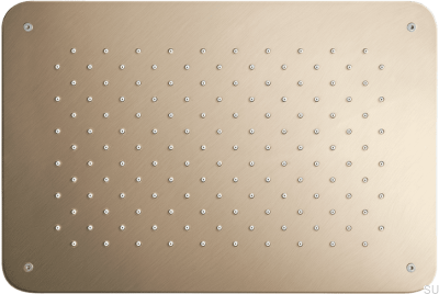 Głowica prysznicowa deszczownica prostokątna 370 x 250 ZSOF092 Mosiężna Miodowe Złoto Szczotkowane