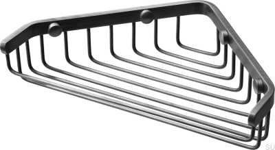 Mydelniczka narożna TA156 Mosiężna Czarny Chrom Szczotkowany