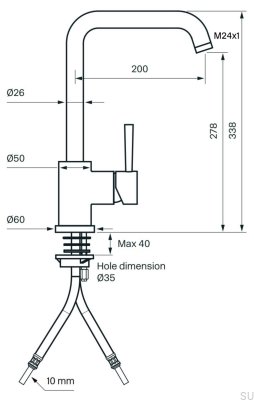 Bateria kuchenna EVO980 Mosiężna Czarny Chrom