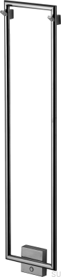 Grzejnik łazienkowy TW800-200 Stalowy Czarny Chrom