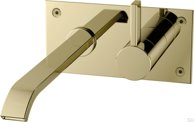 Bateria umywalkowa ARM008 Mosiężna Miodowe Złoto