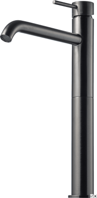 Bateria umywalkowa EVM082 Mosiężna Czarny Chrom Szczotkowany