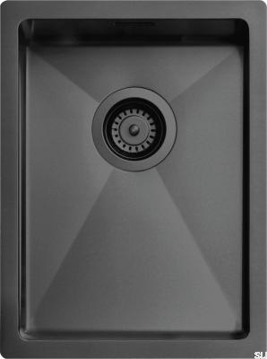 Zlewozmywak kuchenny Diskho 3040 Stalowy Czarny Matowy