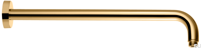Ramię prysznicowe ścienne 380 ZSOF034 Mosiężne Polerowane Nielakierowane