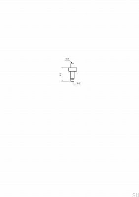 Ramię prysznicowe sufitowe FL271-085 Mosiężne Miodowe Złoto