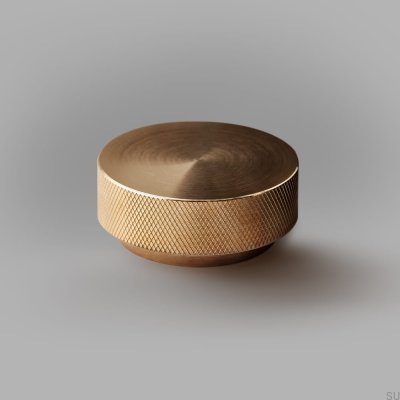 Gałka meblowa Tove L Złota Mosiężna Szczotkowana Nielakierowana