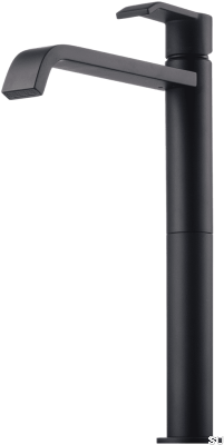 Bateria umywalkowa wysoka VIC081 Mosiężna Czarna Matowa