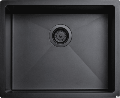 Zlewozmywak kuchenny Diskho 5040 Stalowy Czarny Mat PVD