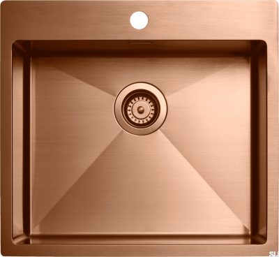 Zlewozmywak kuchenny Diskho 5540 Stalowy Miedź PVD