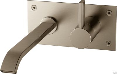 Bateria umywalkowa ARM008 Mosiężna Nikiel Szczotkowany