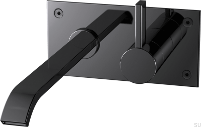 Bateria umywalkowa ARM008 Mosiężna Czarny Chrom